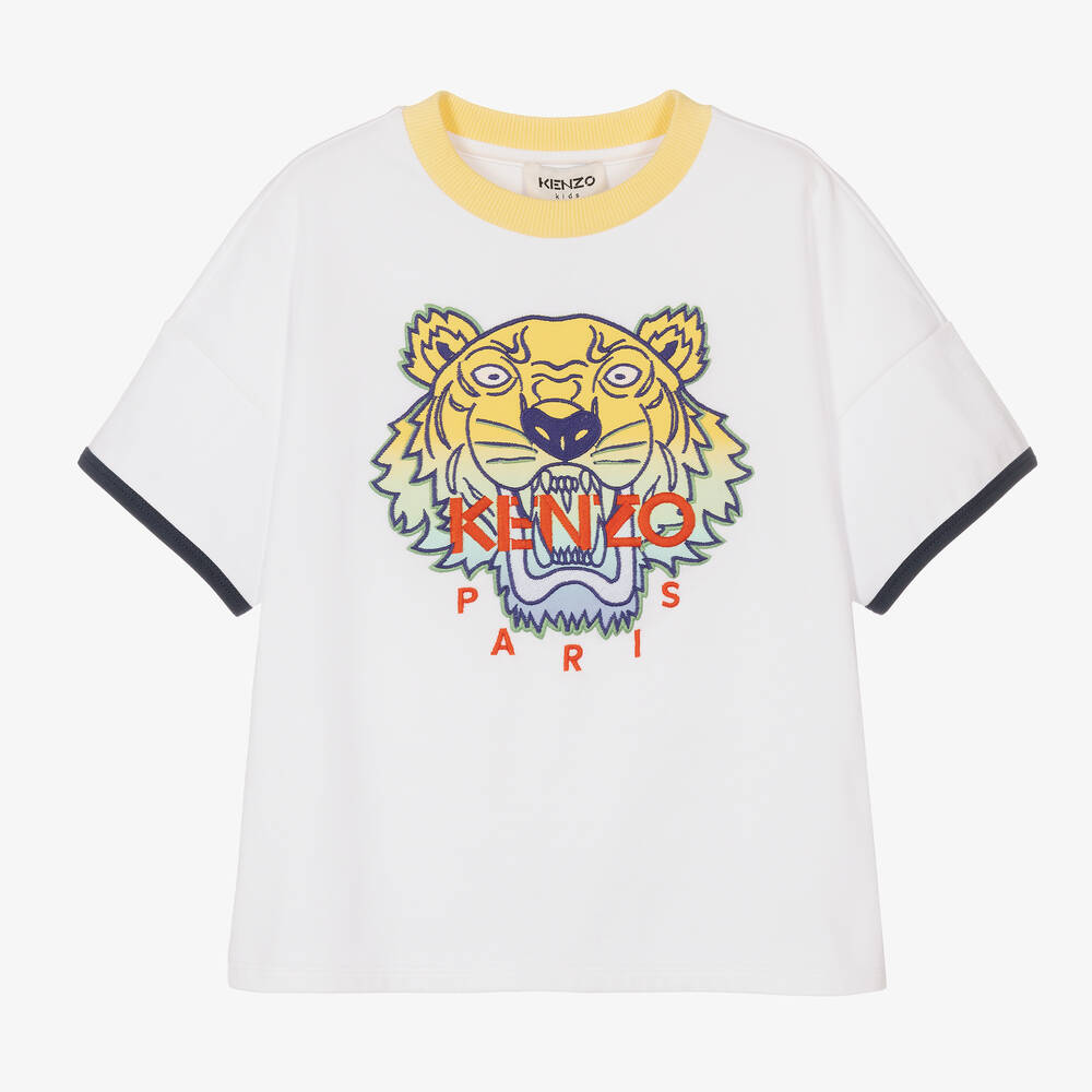 T shirt on sale kenzo brodé
