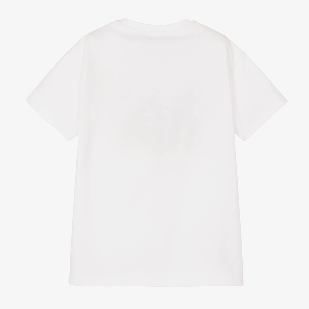 KENZO KIDS-Boys White Tiger In Clouds T-Shirt | Childrensalon Outlet