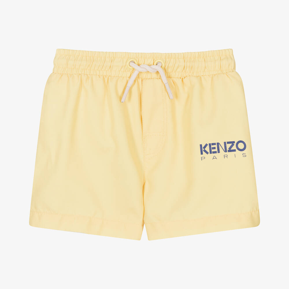 KENZO KIDS - شورت سباحة أطفال ولادي لون أصفر | Childrensalon
