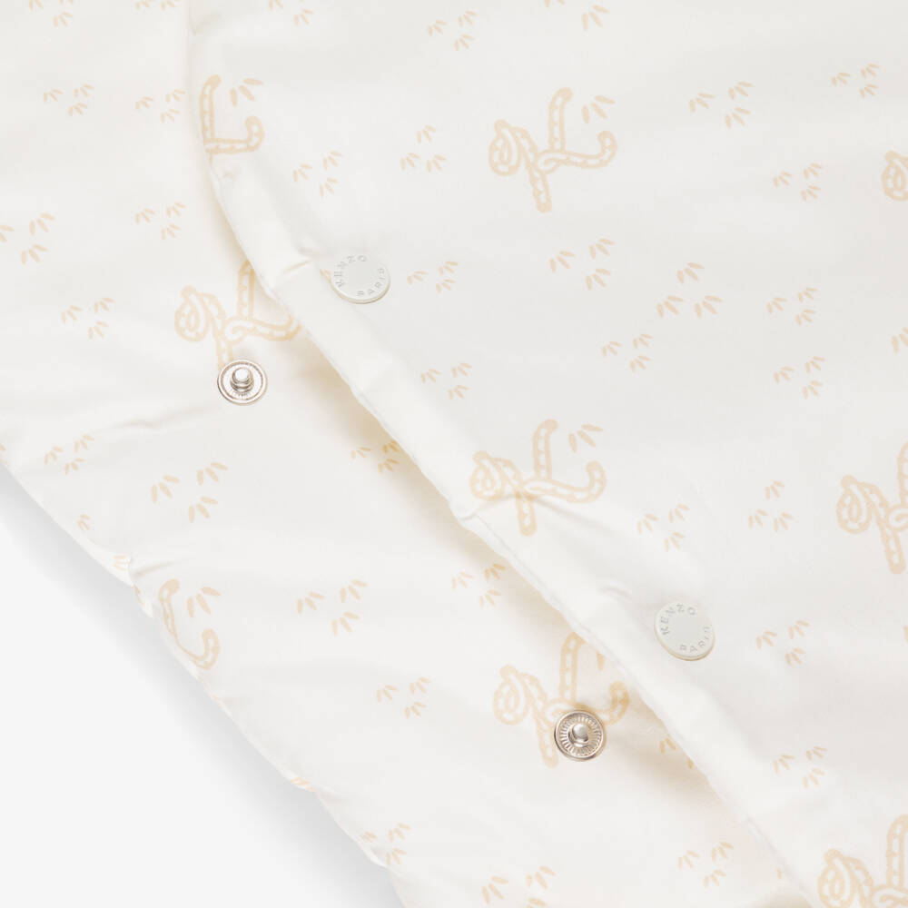 KENZO KIDS-Cosy Ivory Infant Sleep Pod | Childrensalon Outlet