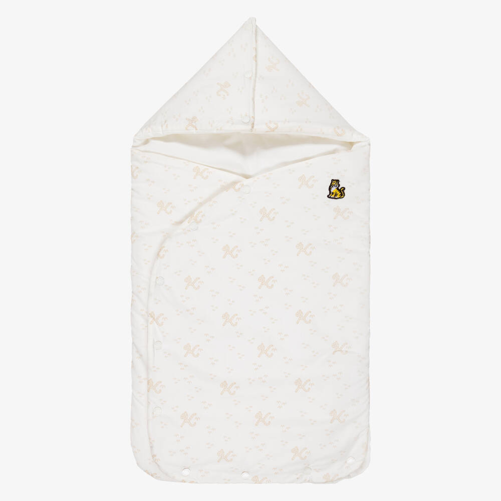KENZO KIDS-Cosy Ivory Infant Sleep Pod | Childrensalon Outlet