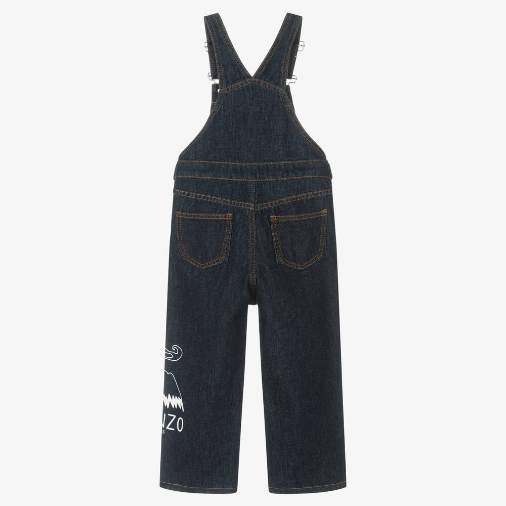 KENZO KIDS-Dark Blue Denim KOTORA Dungarees | Childrensalon Outlet