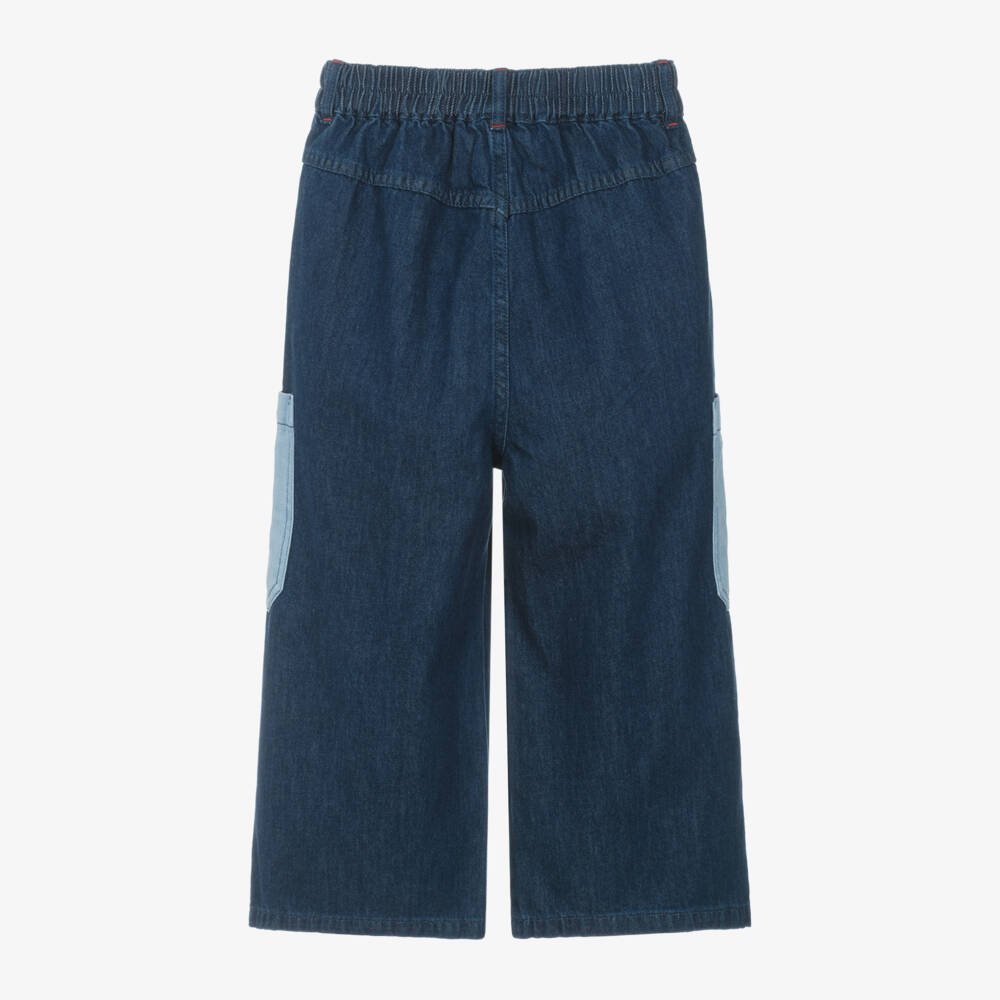 KENZO KIDS-بنطلون جينز أزرق فاتح للبنات | Childrensalon Outlet