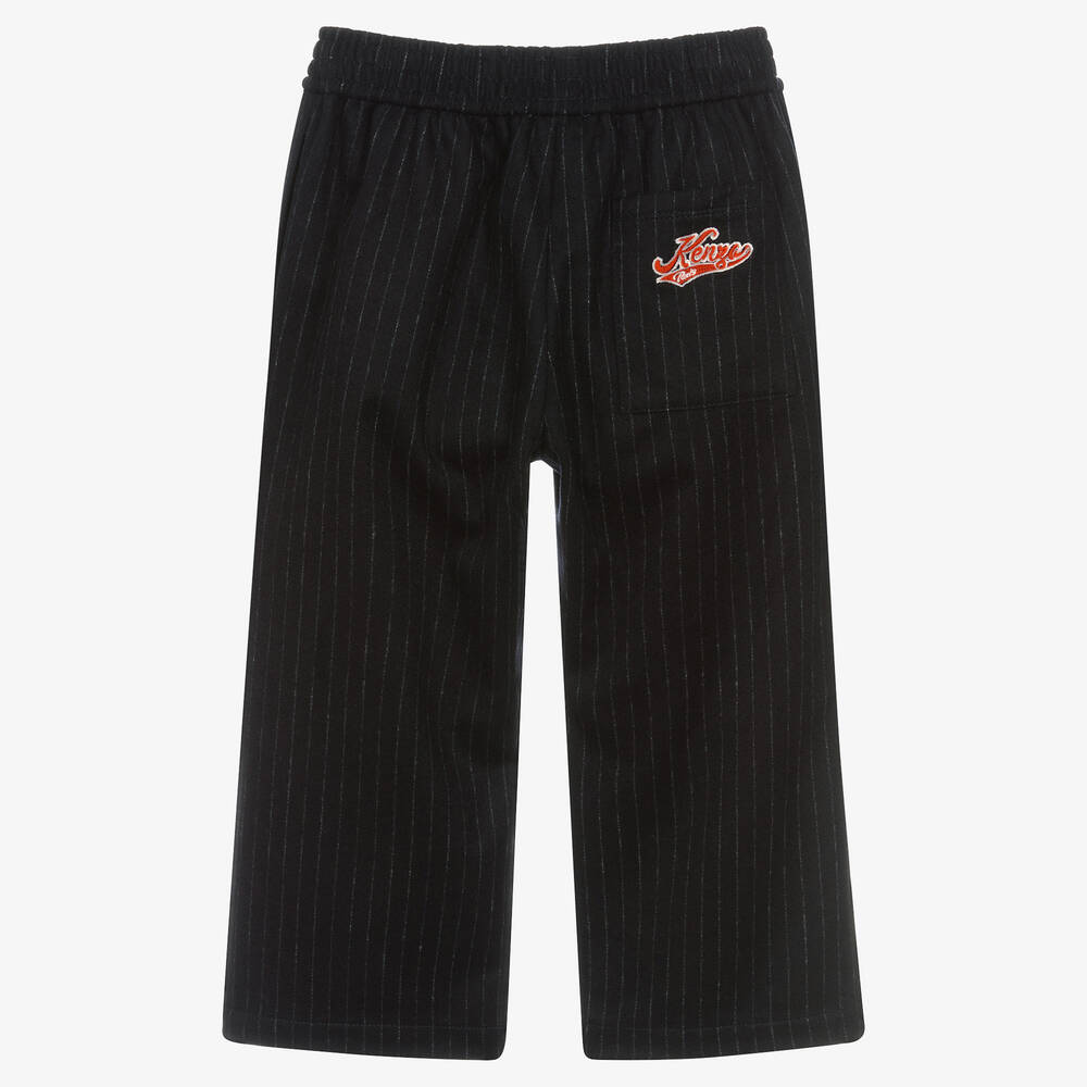 KENZO KIDS-بنطلون مزيج صوف لون كحلي للبنات | Childrensalon Outlet