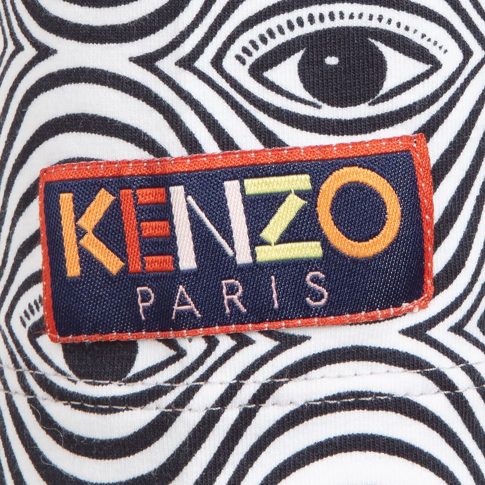 KENZO KIDS-ليغنغز قطن لون كحلي وعاجي للبنات | Childrensalon Outlet