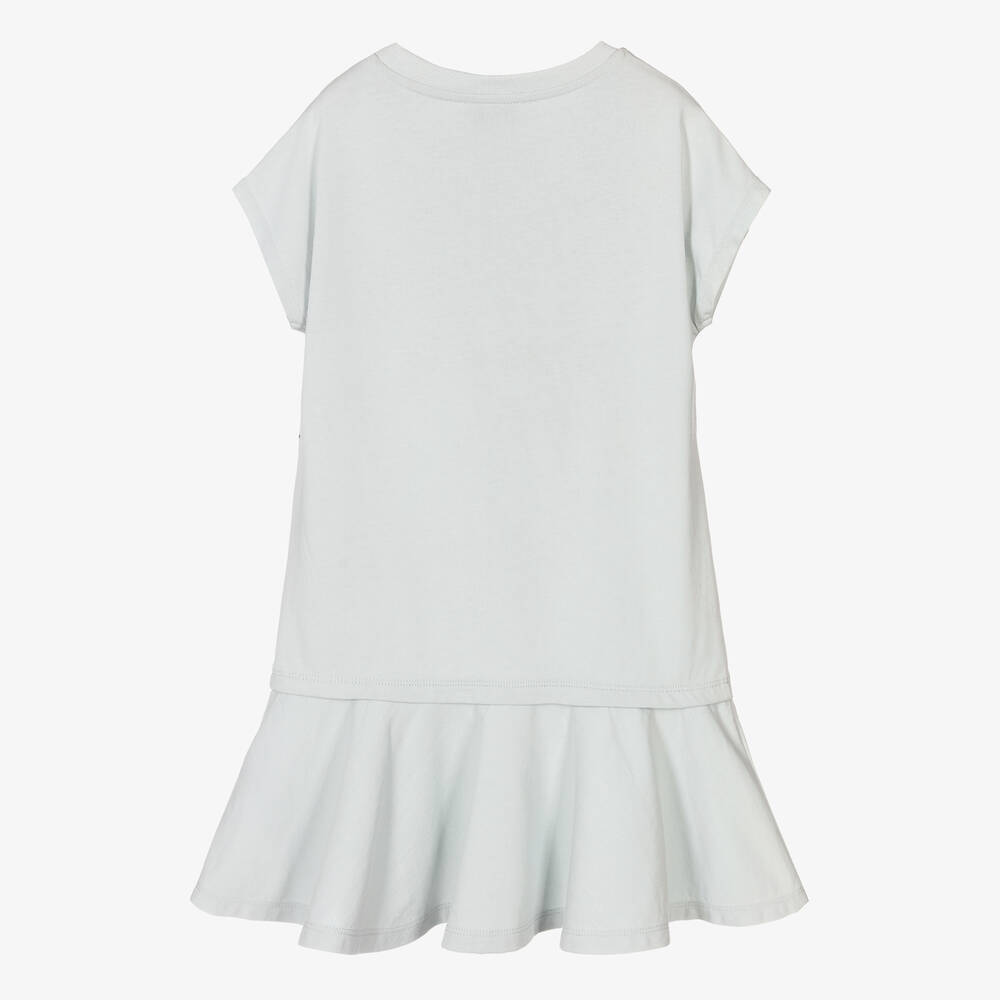 KENZO KIDS-Girls Blue Elephant Logo T-Shirt Dress  | Childrensalon Outlet