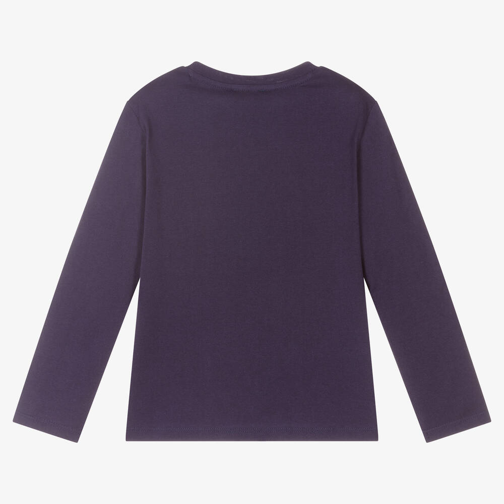 KENZO KIDS-Girls Blue Elephant Top | Childrensalon Outlet