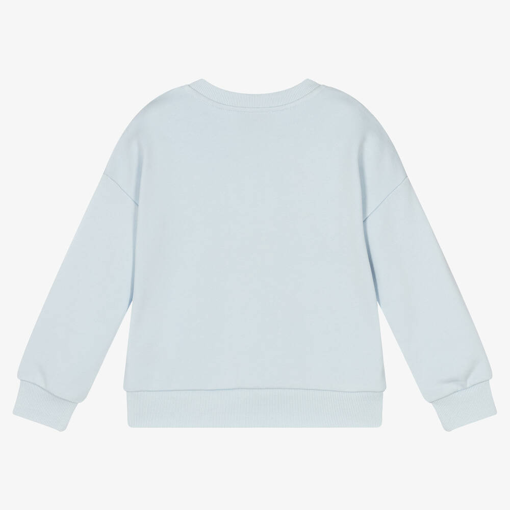 KENZO KIDS-Girls Blue Logo Sweatshirt | Childrensalon Outlet