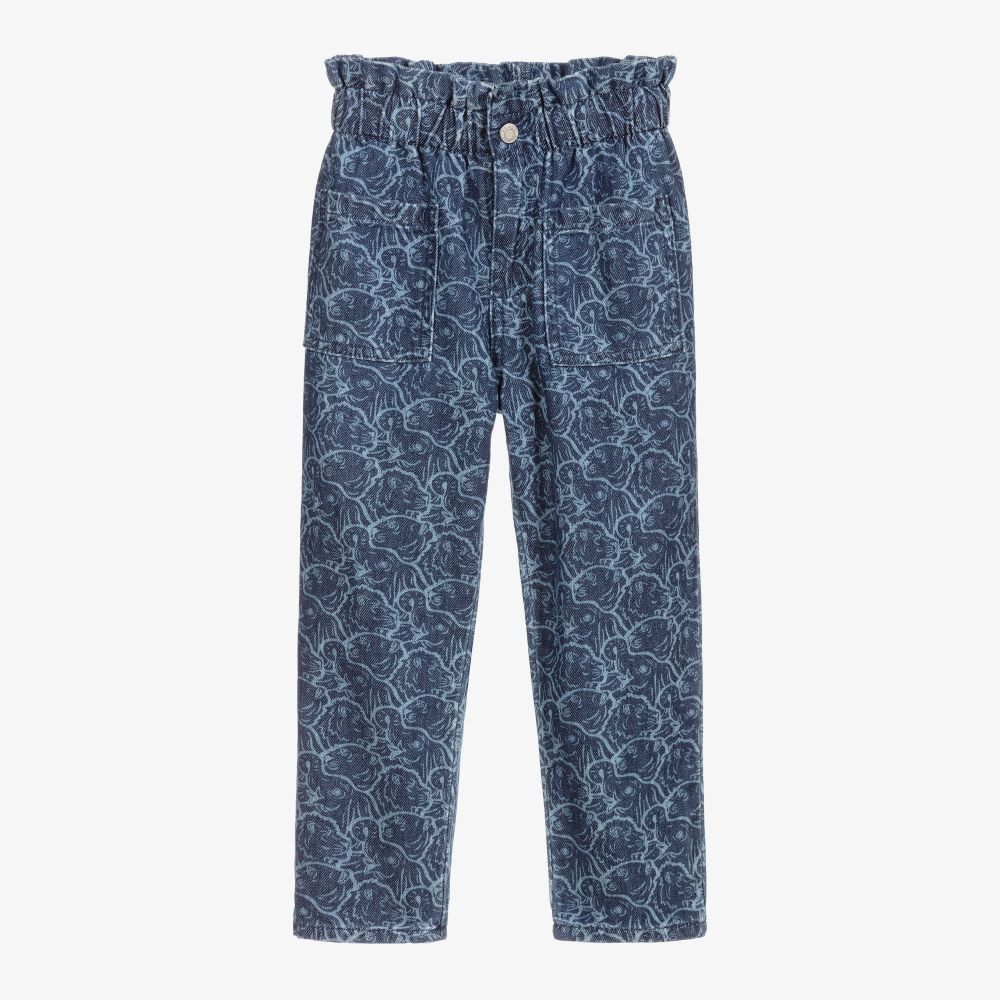 KENZO KIDS - Blaue Jeans in lockerer Passform (M) | Childrensalon