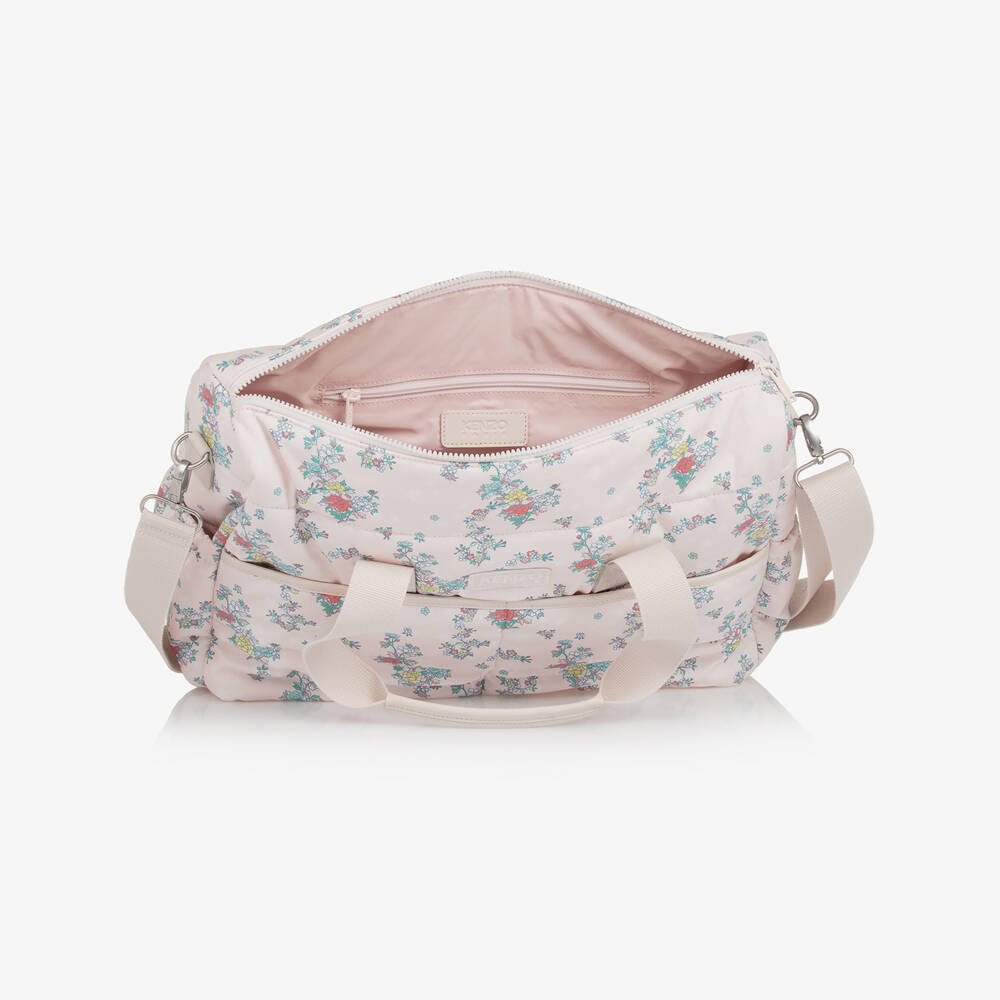KENZO KIDS-Girls Blush Blossom Diaper Tote | Childrensalon Outlet