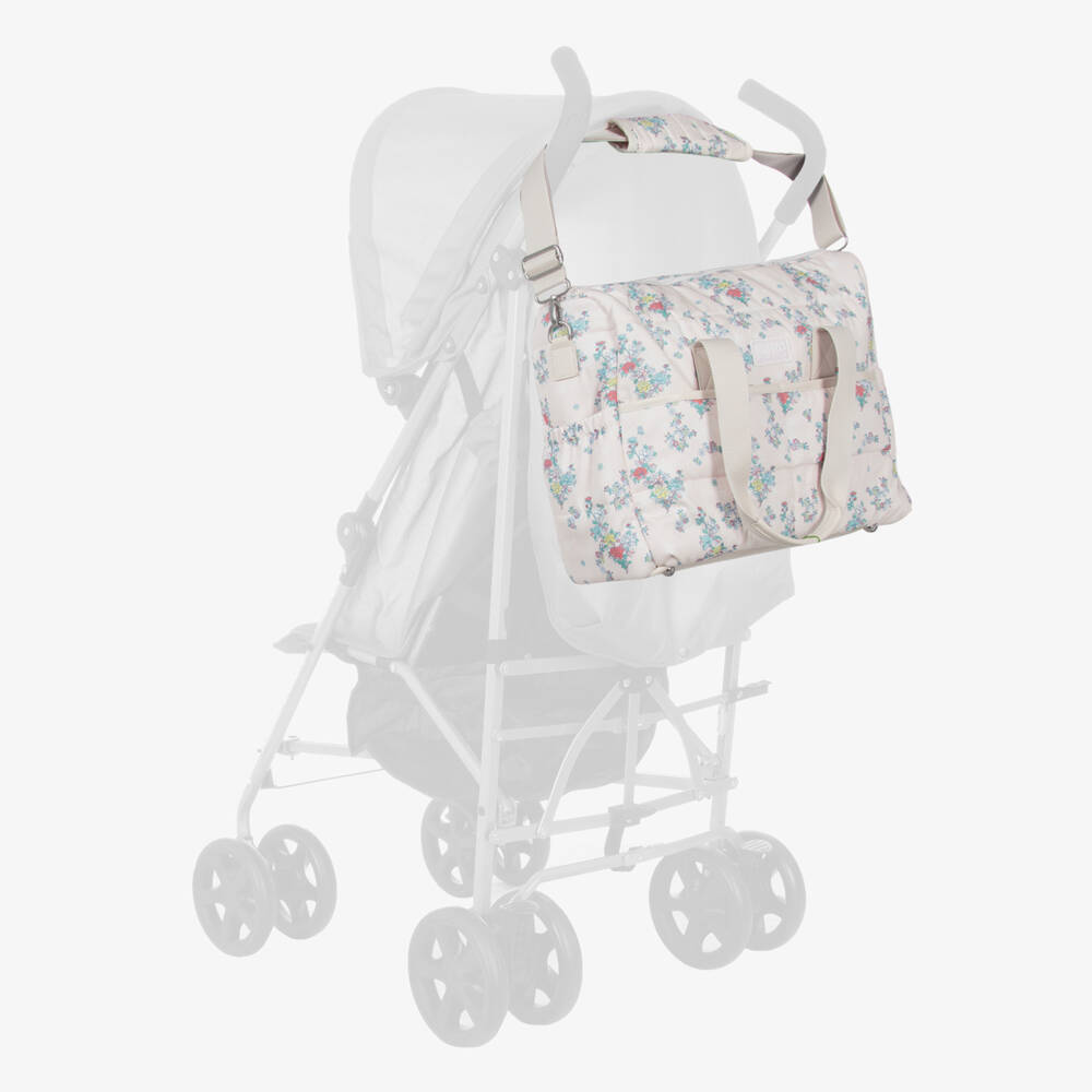KENZO KIDS-Girls Blush Blossom Diaper Tote | Childrensalon Outlet