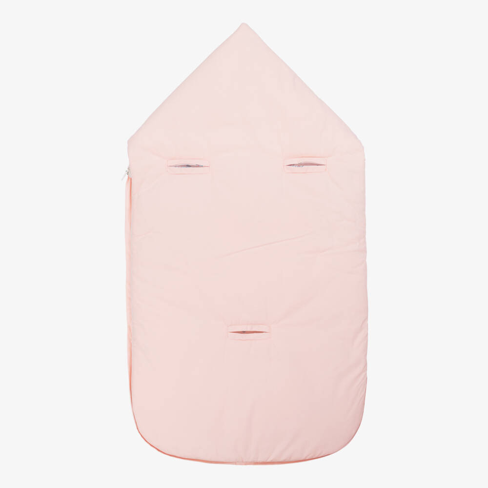 KENZO KIDS-Girls Blush Dual-Sided Cotton Cocoon | Childrensalon Outlet
