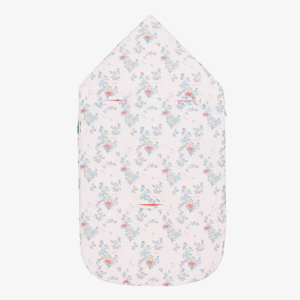 KENZO KIDS-Girls Blush Dual-Sided Cotton Cocoon | Childrensalon Outlet