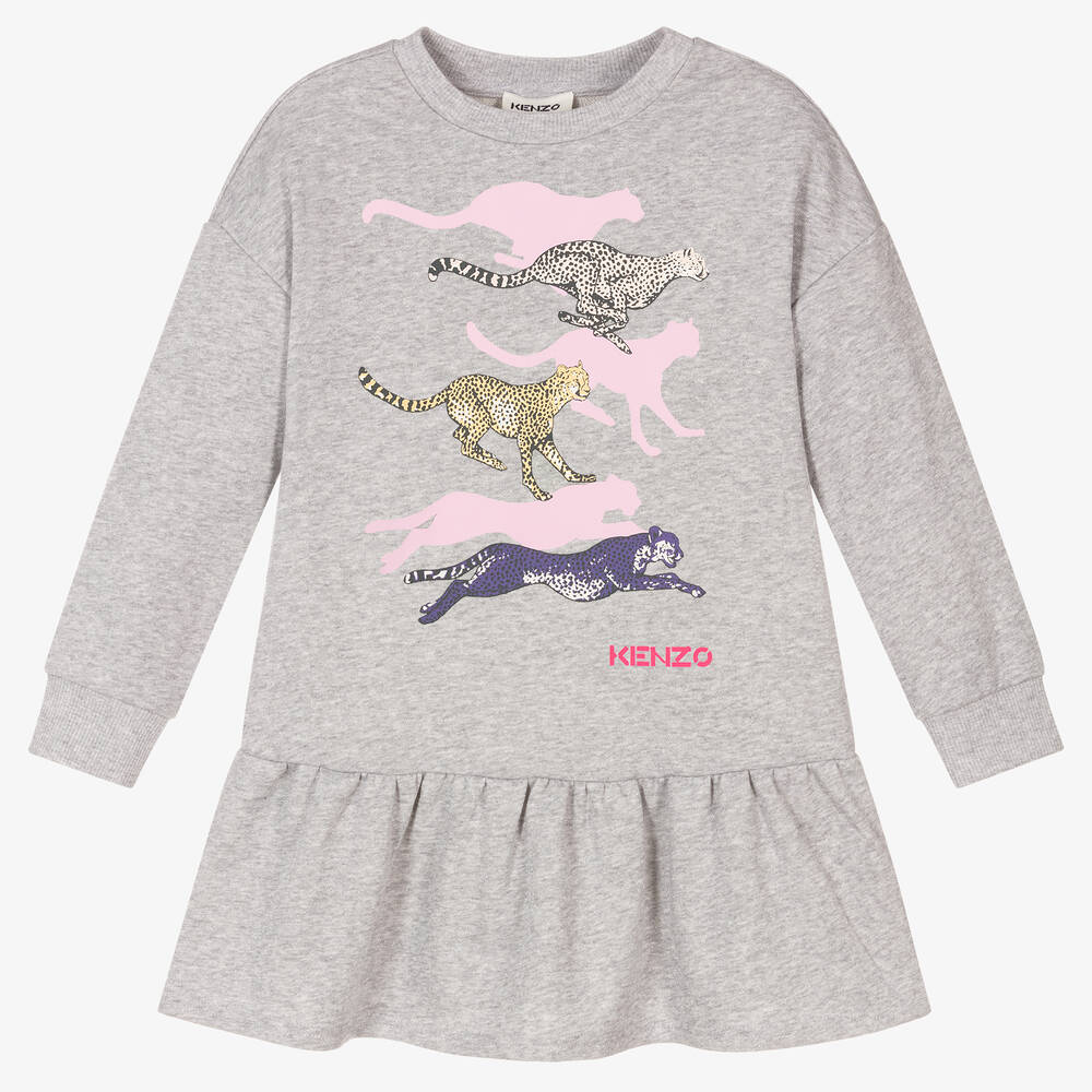 KENZO KIDS - Robe sweat Guépard Fille | Childrensalon