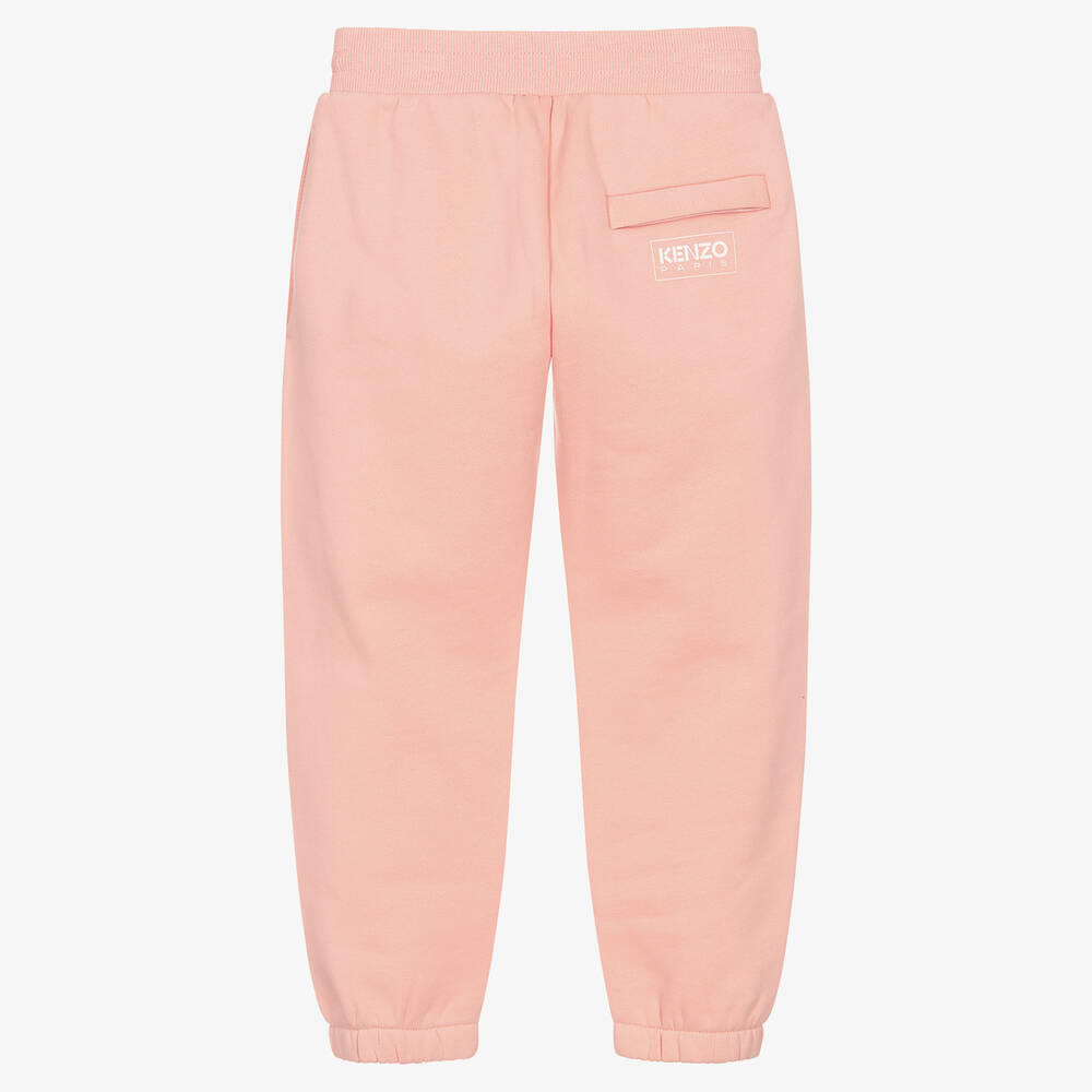 KENZO KIDS Jogging rose corail en coton pour fille Childrensalon Outlet