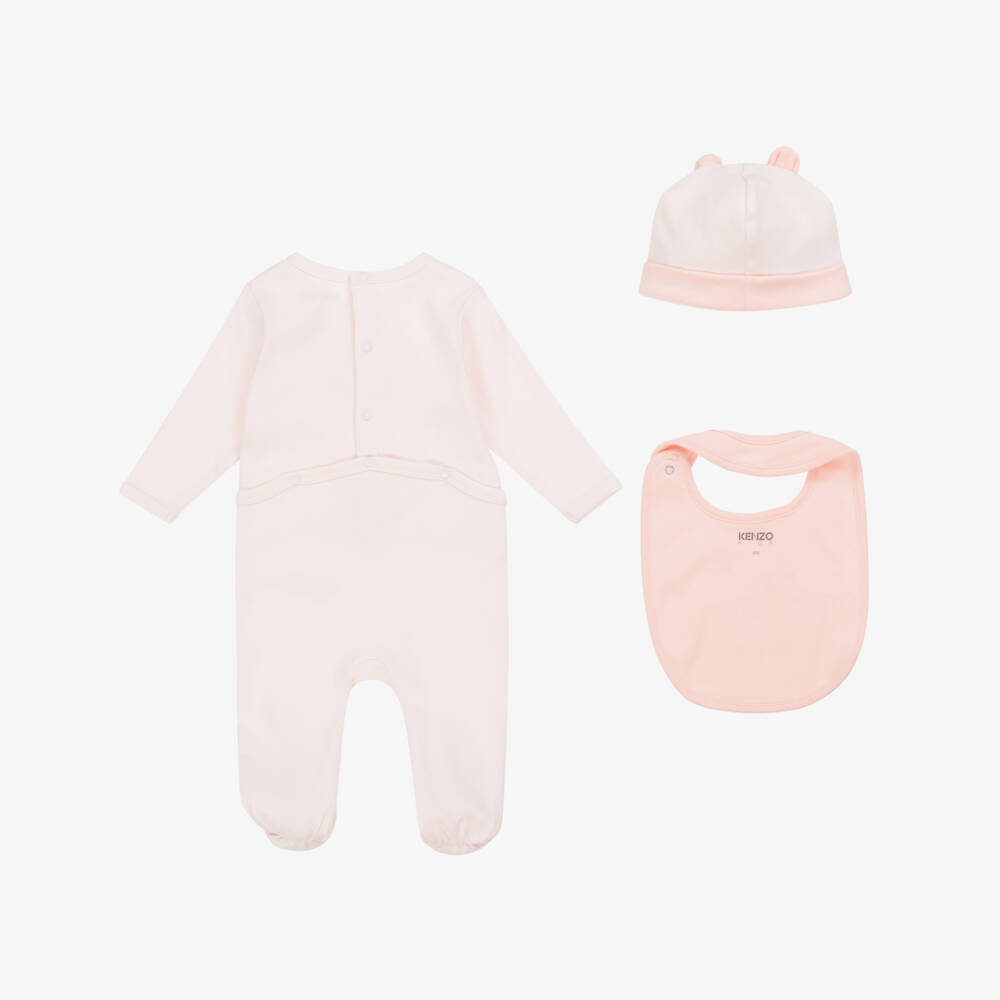 KENZO KIDS-Girls Cotton Pink Elephant Ensemble | Childrensalon Outlet