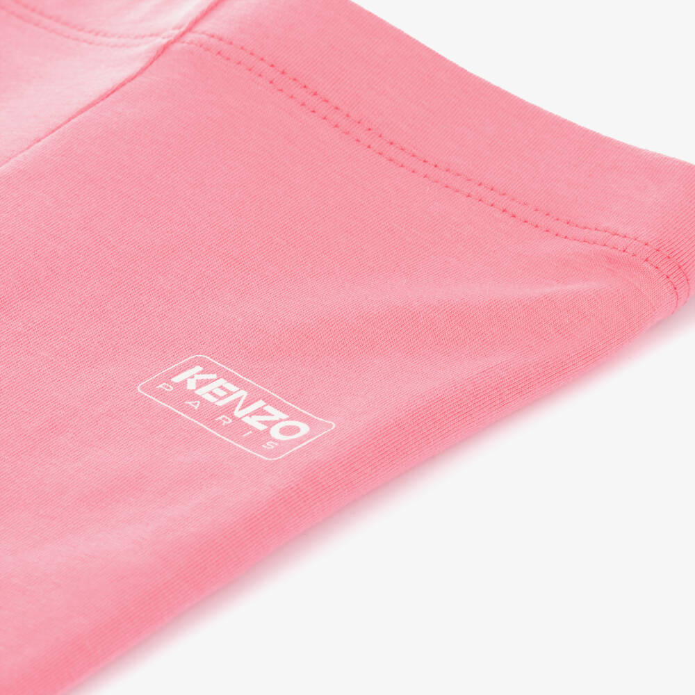 KENZO KIDS-Girls Cotton Pink Jersey Trousers | Childrensalon Outlet