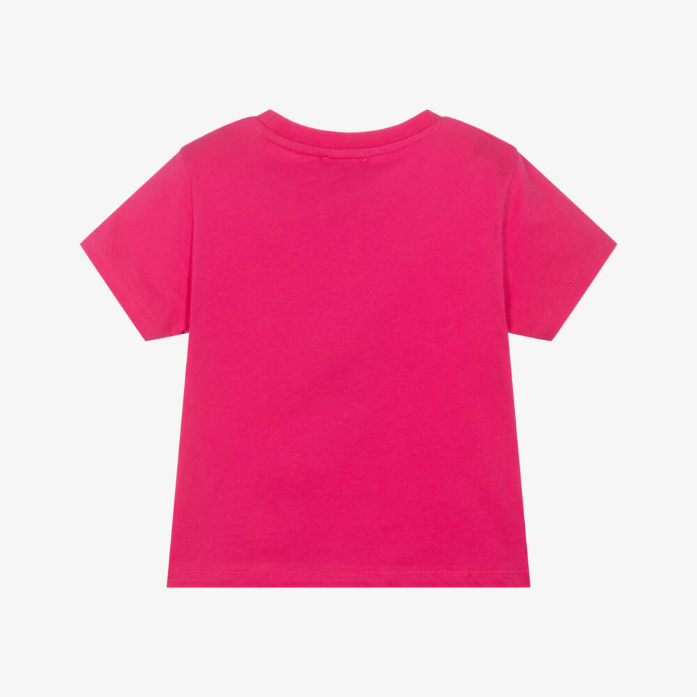 KENZO KIDS-Girls Cotton Tee with Tiger Charm | Childrensalon Outlet