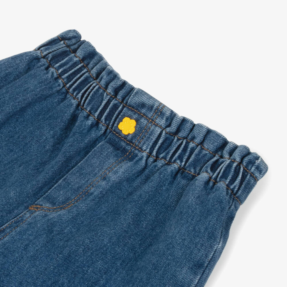KENZO KIDS-Girls Denim Trousers in Blue | Childrensalon Outlet