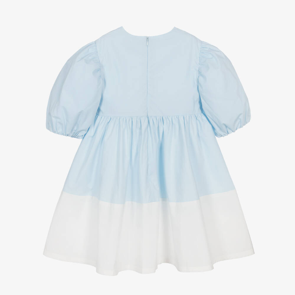 KENZO KIDS-Girls Embrace Blue Sunflower Frock | Childrensalon Outlet