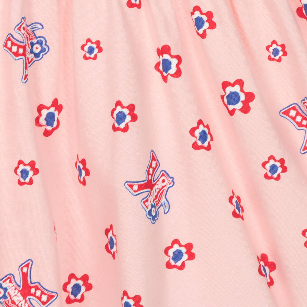 KENZO KIDS-Girls Floral Cotton Jersey Dress | Childrensalon Outlet