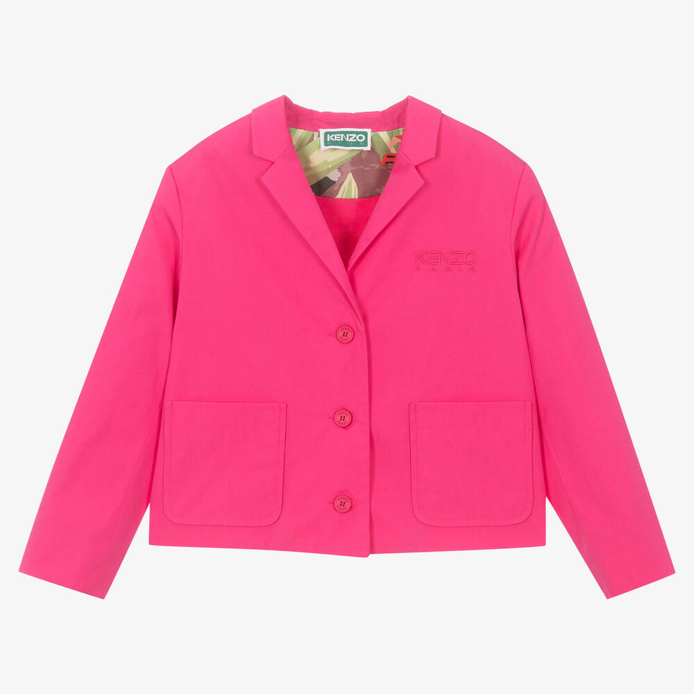 KENZO KIDS - Baumwollpopelin-Blazer in Fuchsia | Childrensalon