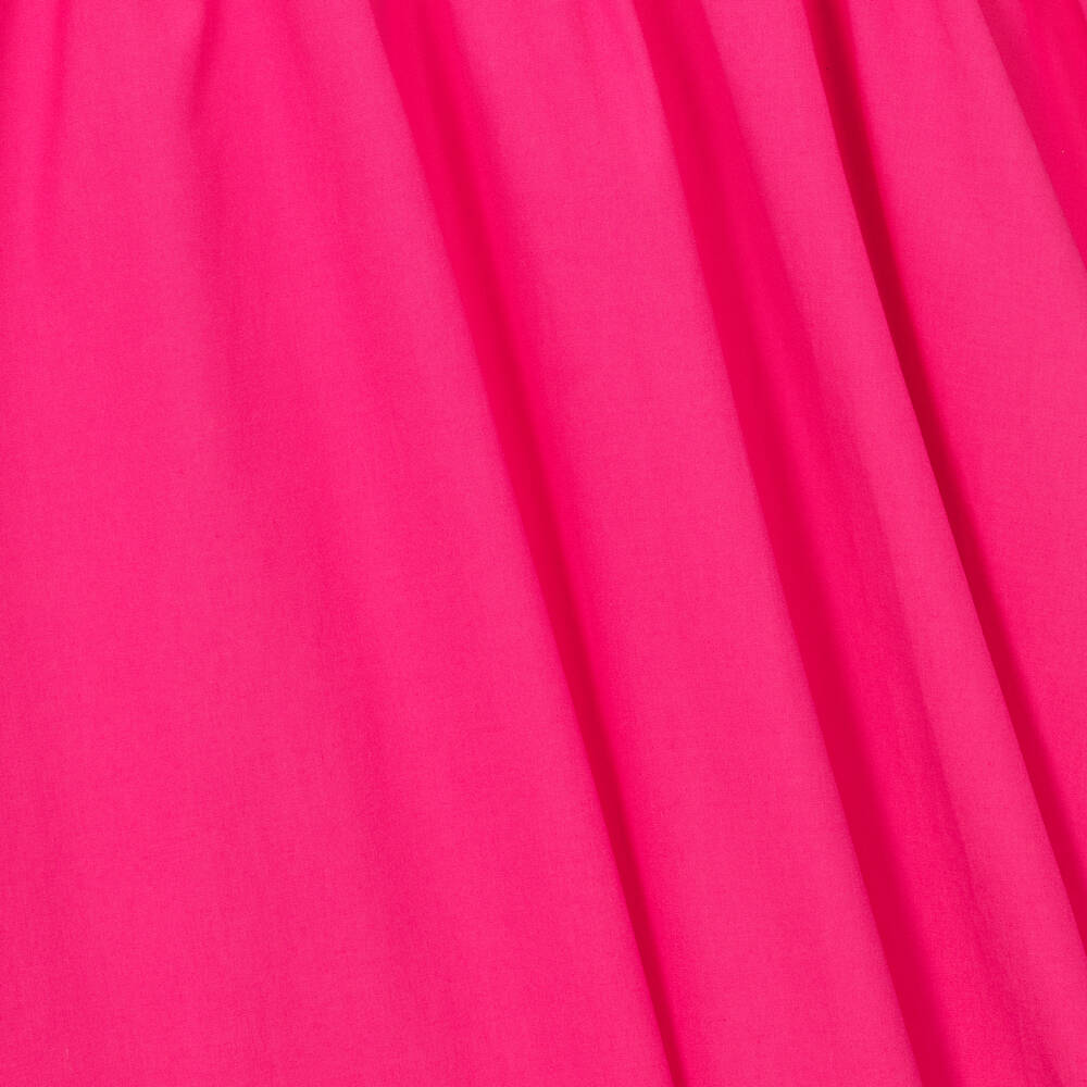 KENZO KIDS-Girls Fuchsia Pink Cotton Poplin Dress | Childrensalon Outlet