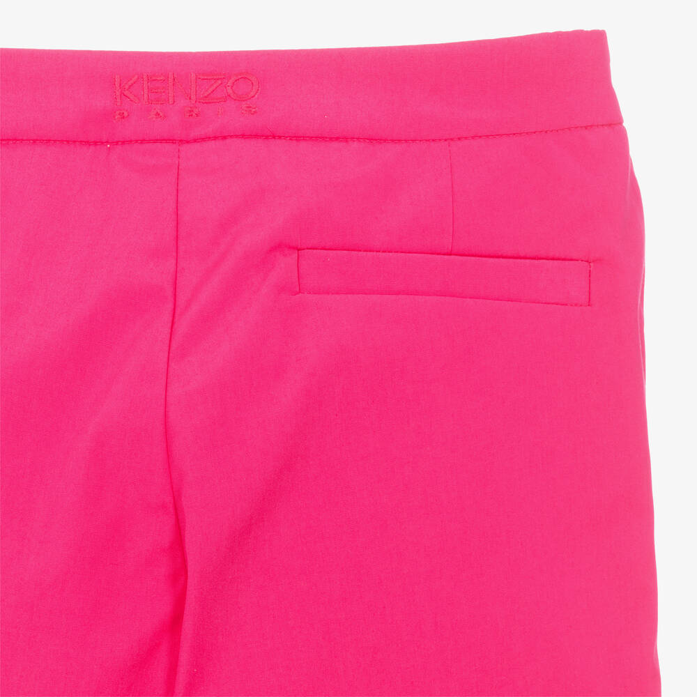 KENZO KIDS-Брюки цвета фуксии из хлопкового поплина | Childrensalon Outlet