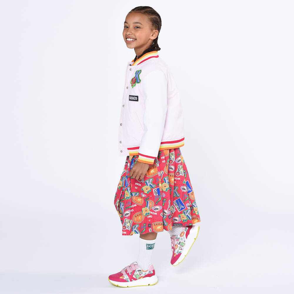 KENZO KIDS-Girls Fuchsia Pink Logo Skirt | Childrensalon Outlet