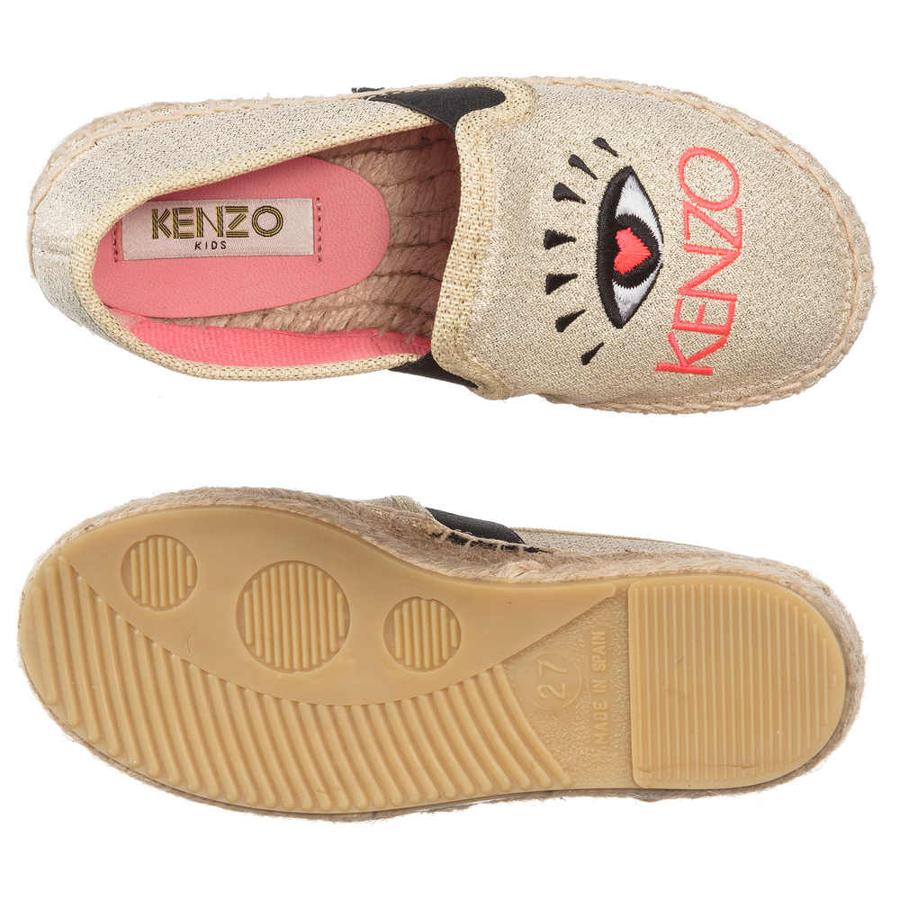 Kenzo gold shoes cheap