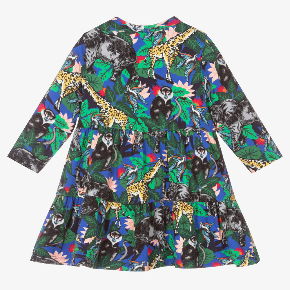 KENZO KIDS-Girls Green & Blue Dress | Childrensalon Outlet