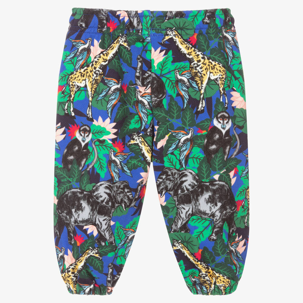 KENZO KIDS-Girls Green Jungle Joggers | Childrensalon Outlet