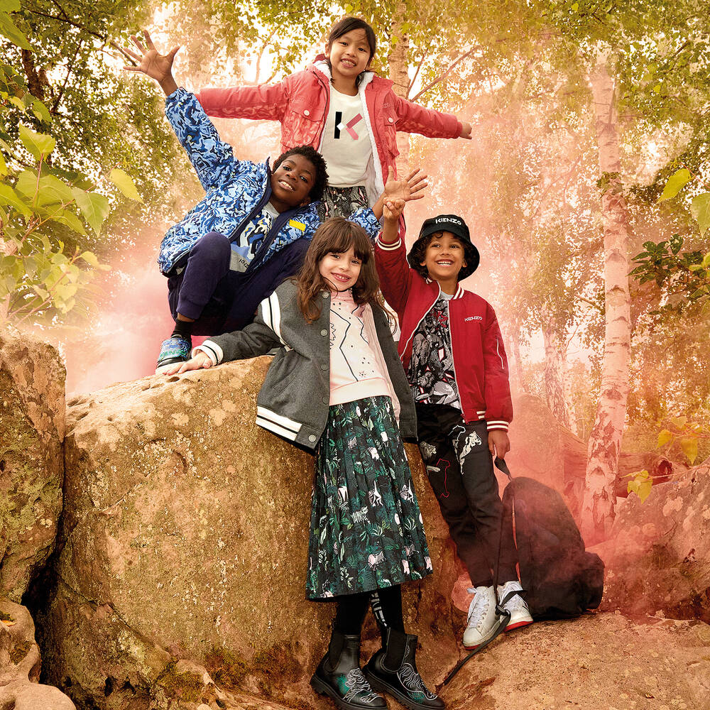 KENZO KIDS-Girls Green Pleated Midi Skirt | Childrensalon Outlet