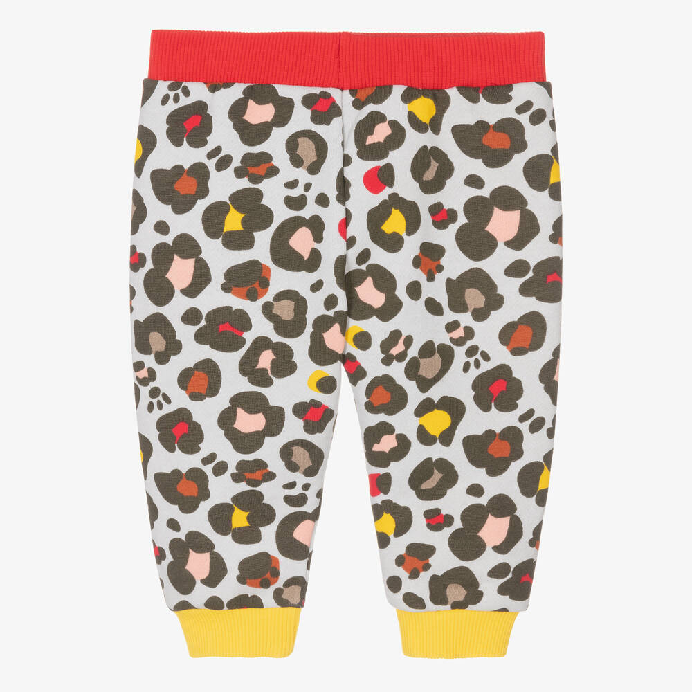 KENZO KIDS-جوغرز قطن جيرسي لون رمادي | Childrensalon Outlet