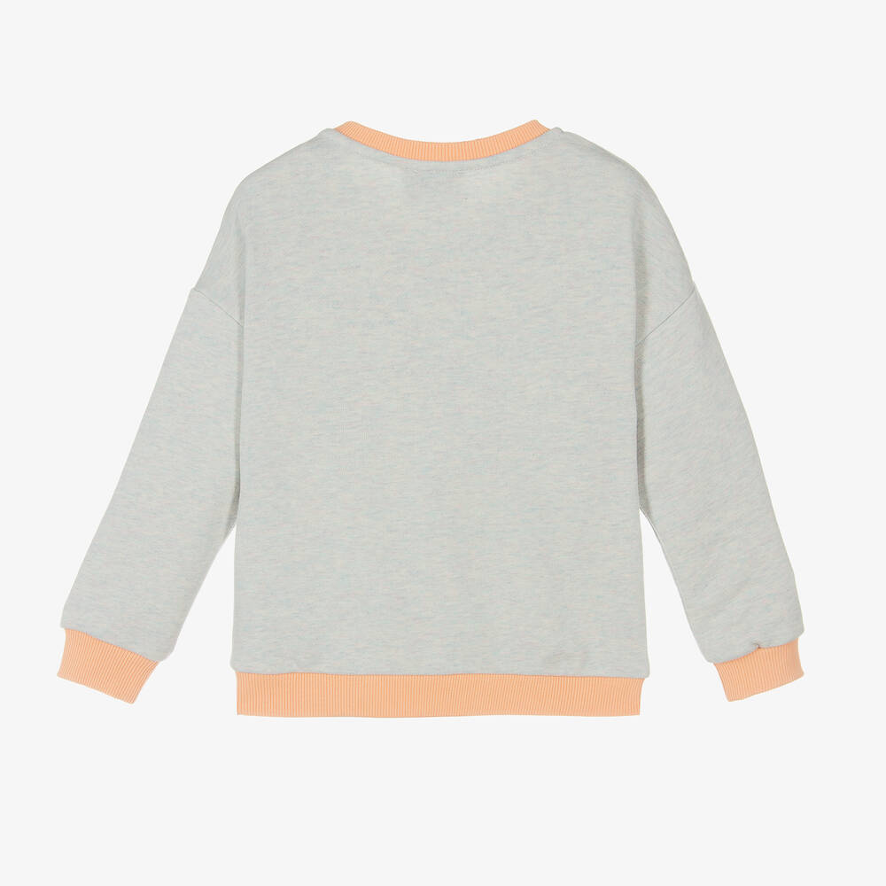 KENZO KIDS-Серый хлопковый свитшот со слоном | Childrensalon Outlet