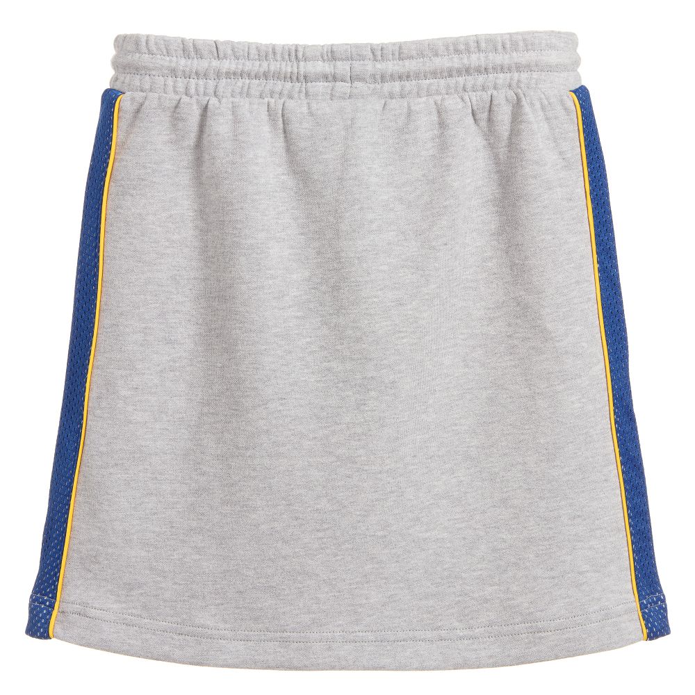 KENZO KIDS-تنورة قطن جيرسي لون رمادي | Childrensalon Outlet