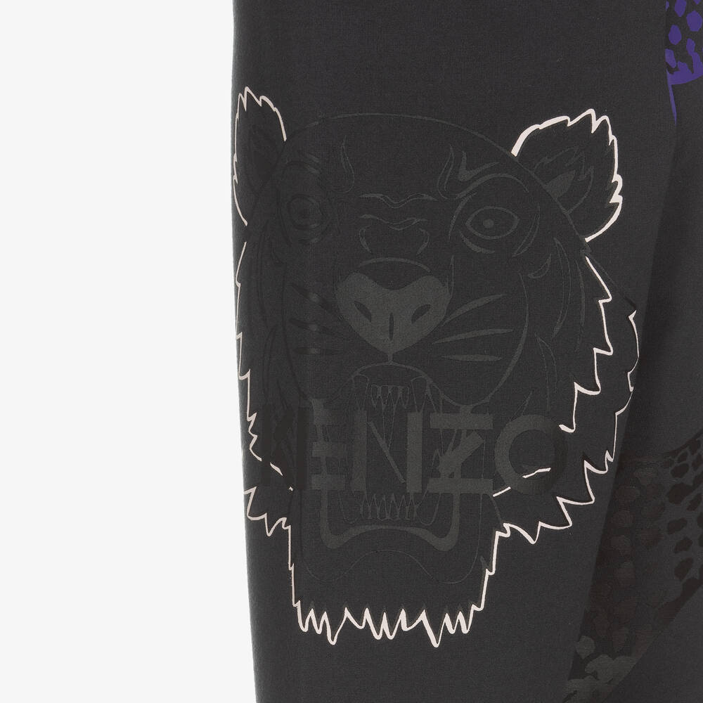 KENZO KIDS Legging gris en jersey Fille Childrensalon Outlet