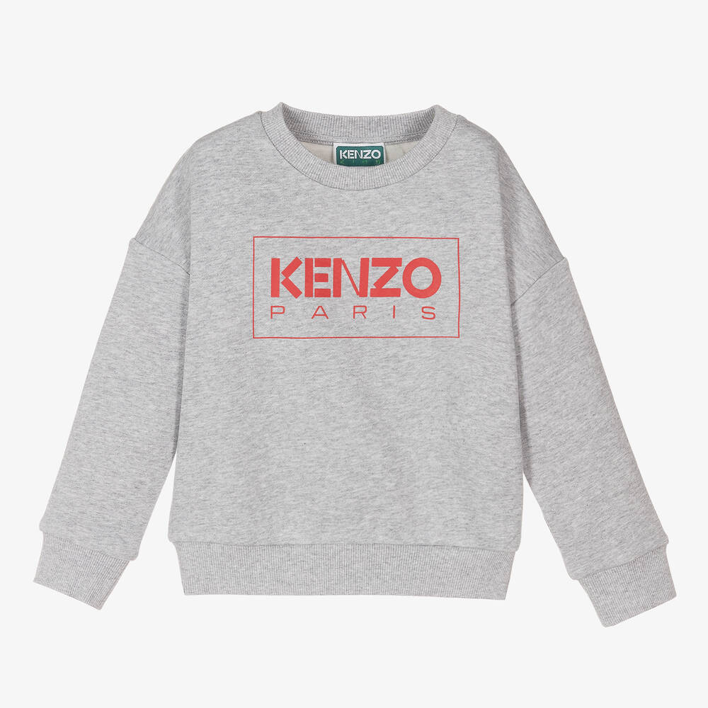 Kenzo paris grey sweatshirt top