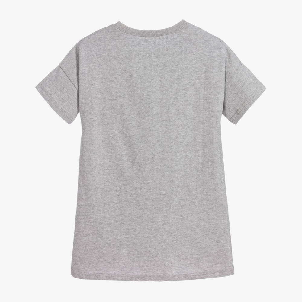 KENZO KIDS-Girls Grey Tiger Jersey Dress | Childrensalon Outlet