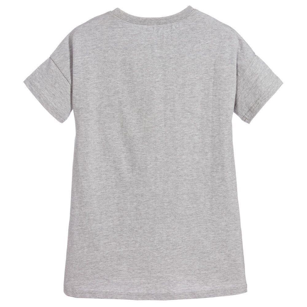 KENZO KIDS-Girls Grey Tiger Jersey Dress | Childrensalon Outlet