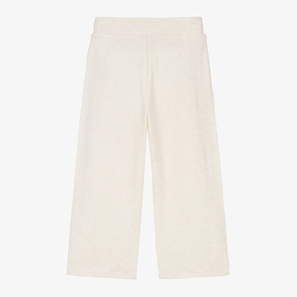 KENZO KIDS-Girls Ivory Cotton Elephant Joggers | Childrensalon Outlet