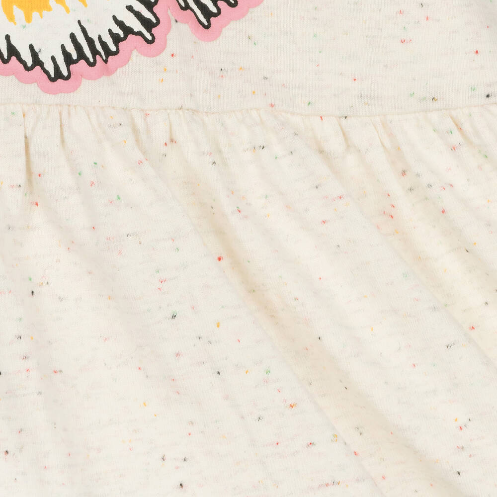 KENZO KIDS-Girls Ivory Cotton Varsity Tiger Dress | Childrensalon Outlet