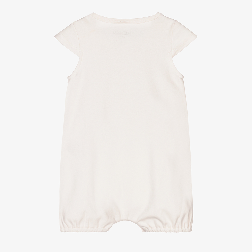 KENZO KIDS-Girls Ivory Tiger Logo Shortie | Childrensalon Outlet