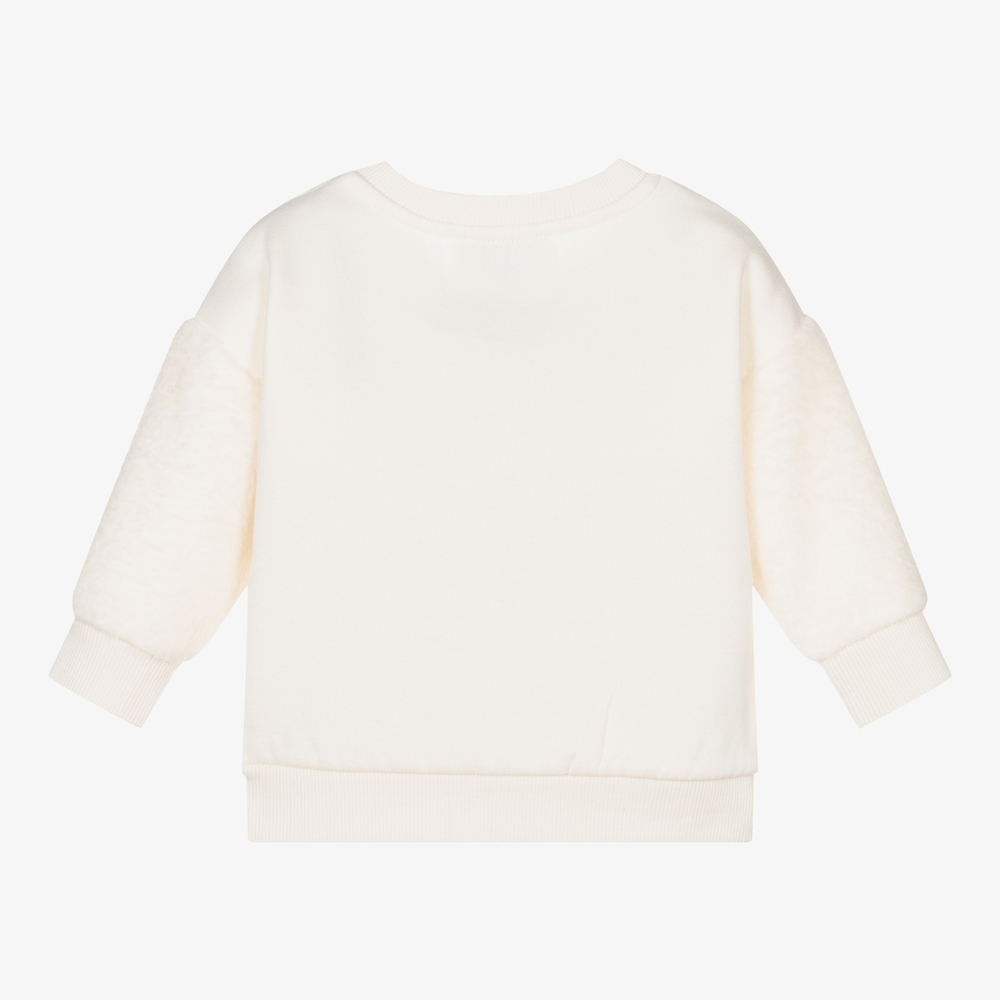 KENZO KIDS - Girls Ivory Tiger Sweatshirt | Childrensalon Outlet