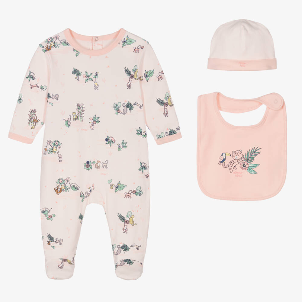 KENZO KIDS-Girls Jungle Print Cotton Set | Childrensalon Outlet