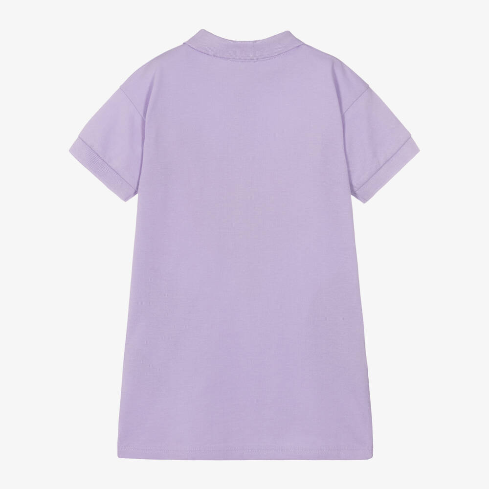 KENZO KIDS-Girls Lilac Cotton Polo Dress | Childrensalon Outlet