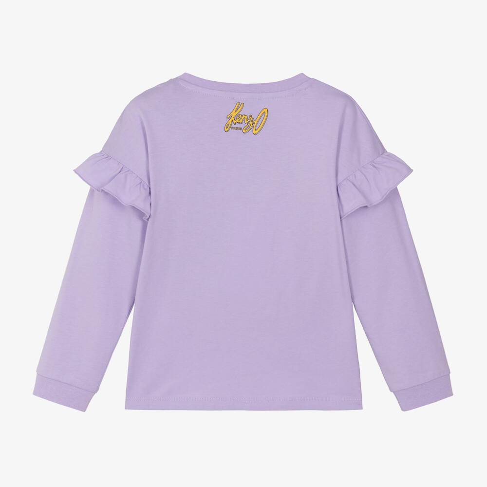 KENZO KIDS-Girls Lilac Jersey Sweatshirt | Childrensalon Outlet