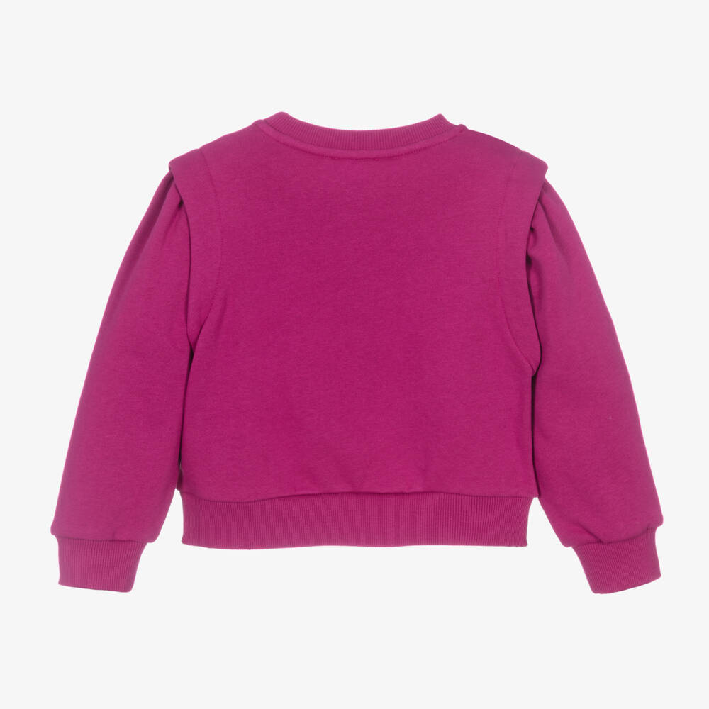 كينزو كيدز-سويتشيرت بطبعة نمر لون زهري للبنات | Childrensalon Outlet