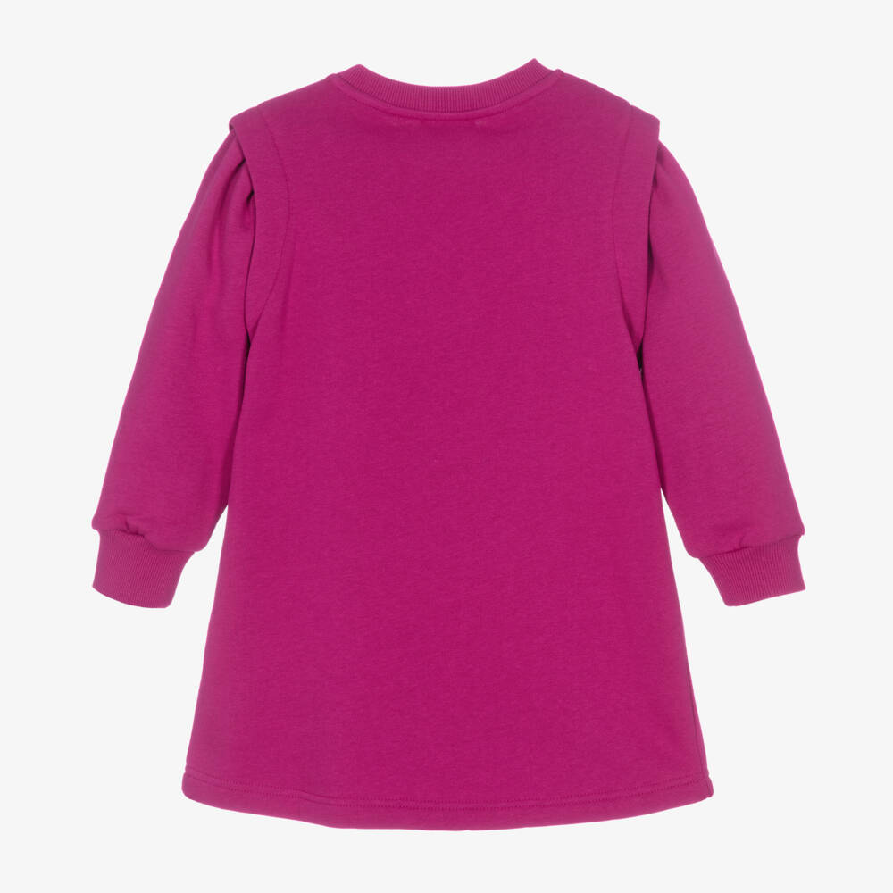 KENZO KIDS-فستان سويتشيرت بطبعة نمر لون زهري | Childrensalon Outlet