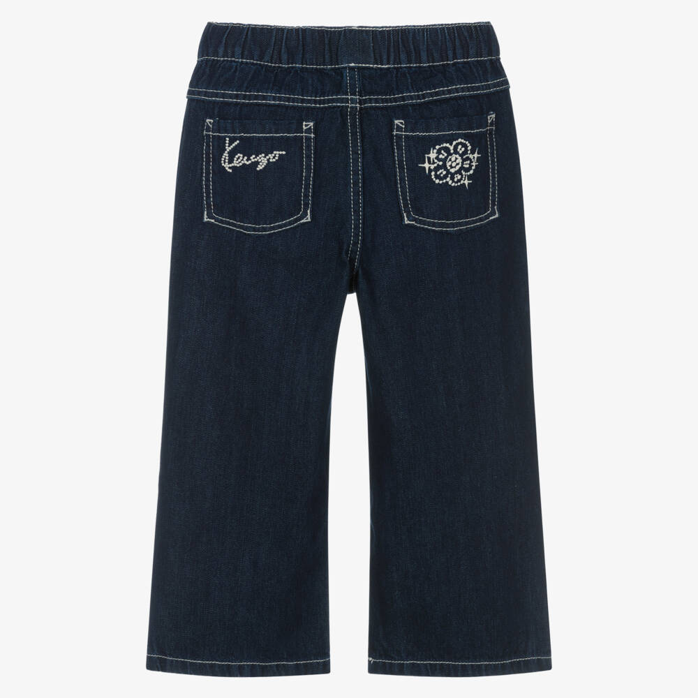 KENZO KIDS-Girls Midnight Blue Trousers | Childrensalon Outlet